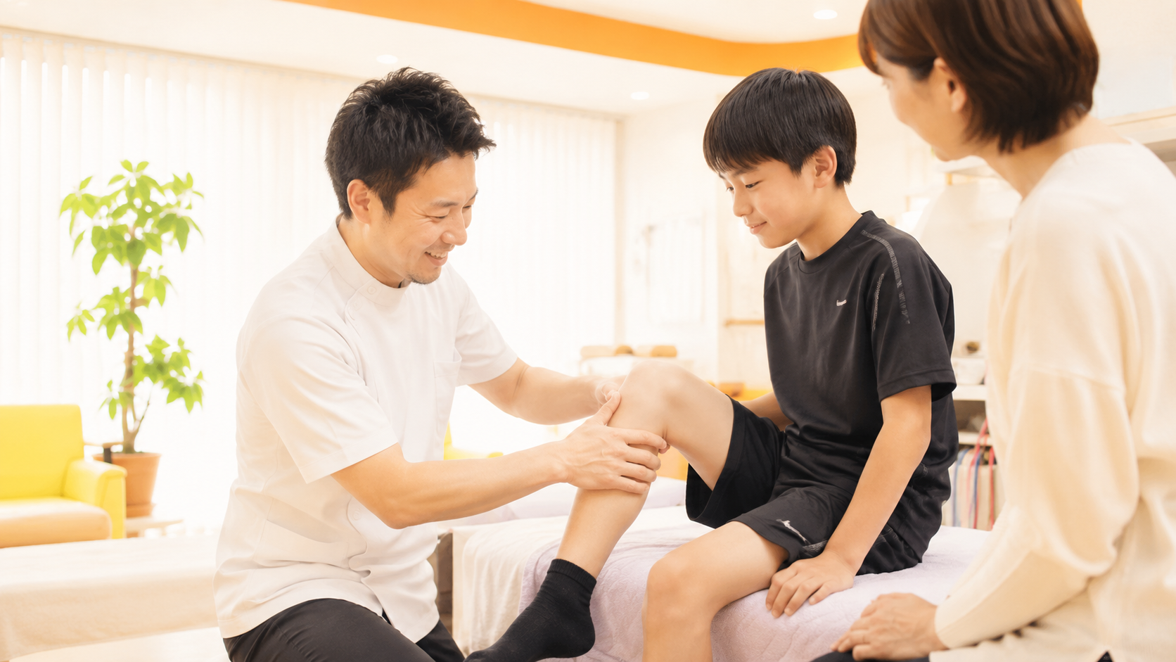 子どものスポーツによる膝の相談イメージ
